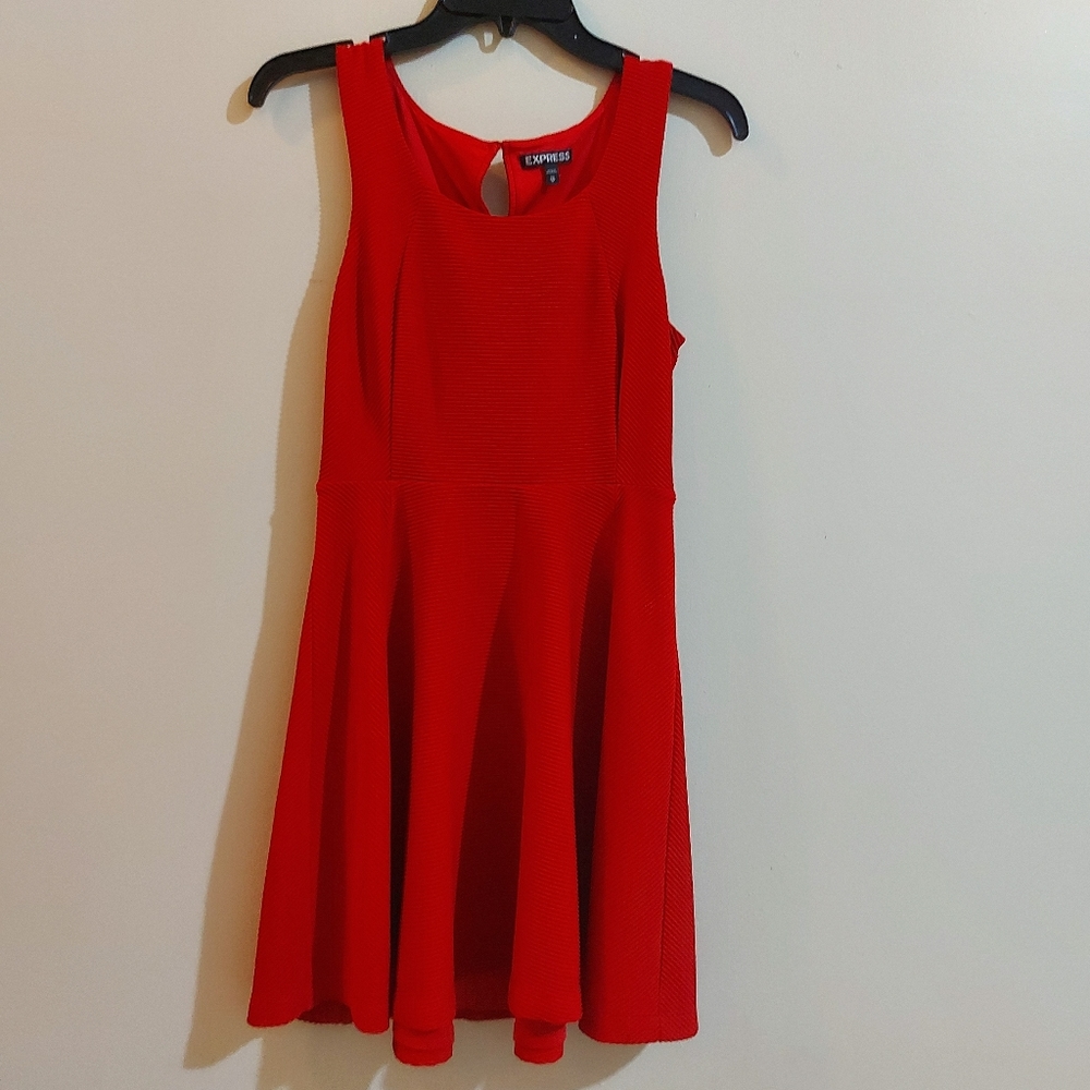 Perfect red fit and flare dress!
